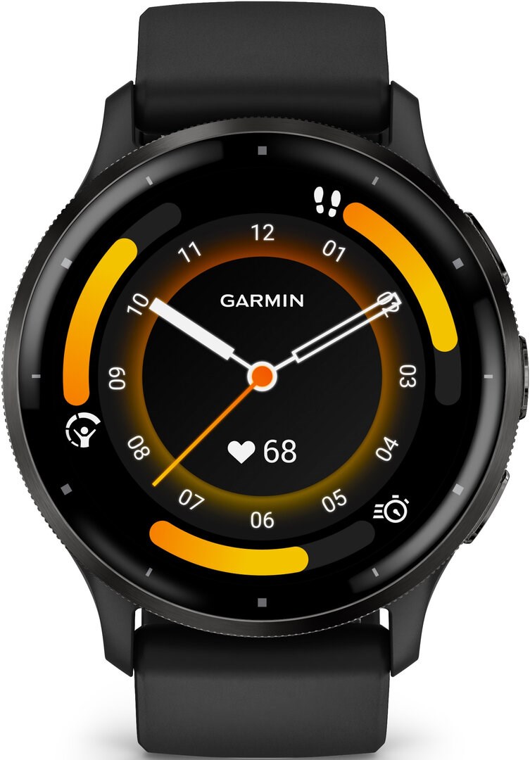 Garmin Venu 3, Slate/Black, Silicone band, EU