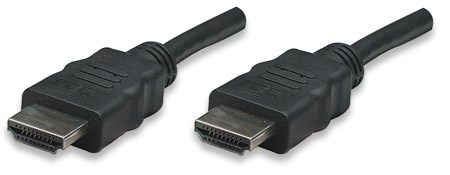 MANHATTAN kabel High Speed HDMI 3D, Male to Male, stíněný, černý, 10m