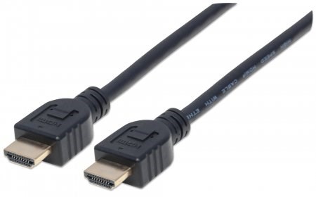 MANHATTAN kabel In-wall CL3 High Speed HDMI s Ethernetem, HEC, ARC, 3D, 4K, stíněný, 5m, Black