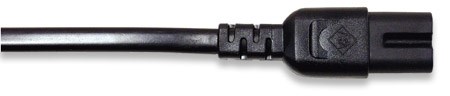 MANHATTAN kabel napájecí CEE 7/16 Male to C7 Female (Euro 8), 1.8 m (6 ft.), Black