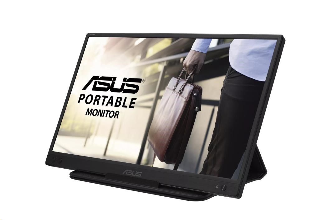 ASUS LCD 15,6palcový ZenScreen MB166C BK/5MS/EU 15.6 1920x1080 USB-C 250cd 5ms 0.79kg 11.8mm