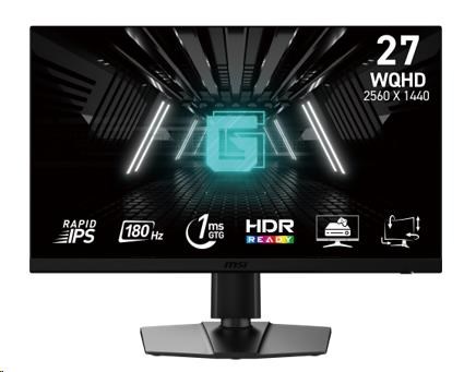 MSI LCD G272QPF E2, 27palcový, 2560x1440, Rapid IPS, 180Hz, 1ms, VESA 100x100, Black