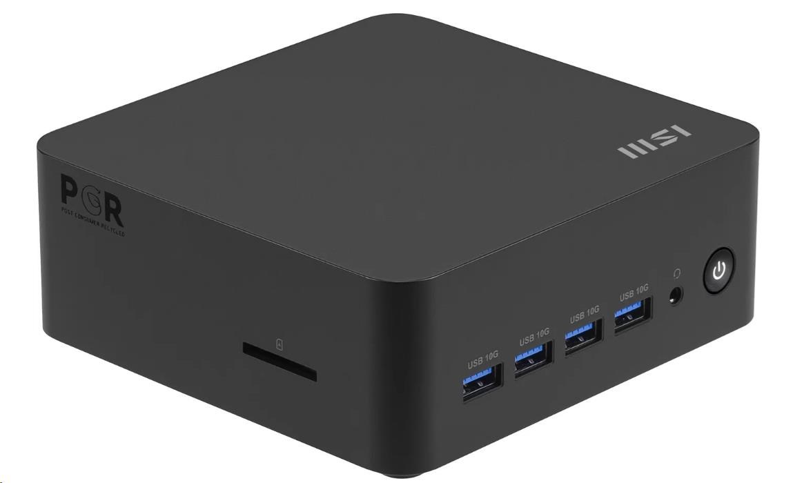 MSI PC Cubi Z AI 8M-008BEU, R5 8645HS, N/A, N/A SSD, N/A, No OS, Black