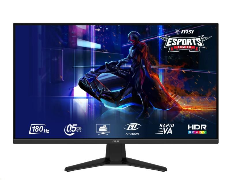 MSI LCD MAG 325QF E18V, 31,5palcový 2560x1440, 180Hz, 300nits,1ms, 10bit, HDMI, DP, Audio, Vesa, Black
