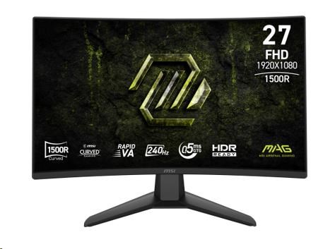 MSI LCD MAG 274CF X24, 27palcový, 1920x1080, Rapid VA, 0,5 ms, VESA 100x100, Black