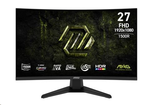 MSI LCD MAG 275CF X24, 27palcový, 1920x1080, Rapid VA, 0,5 ms, VESA 100x100, Black