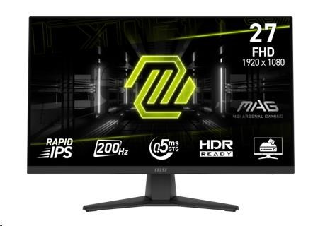 MSI LCD MAG 272F, 27palcový, IPS, FHD, 200Hz, 0,5ms, Black
