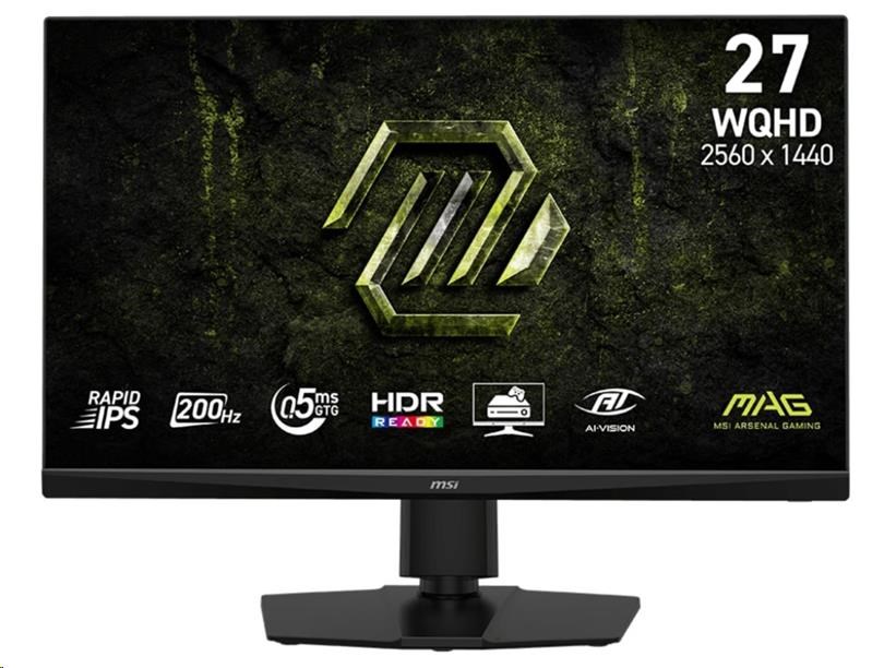 MSI LCD MAG 272QPF E20, 27palcový, 2560x1440, Rapid IPS, 0,5 ms, VESA 100x100, Black