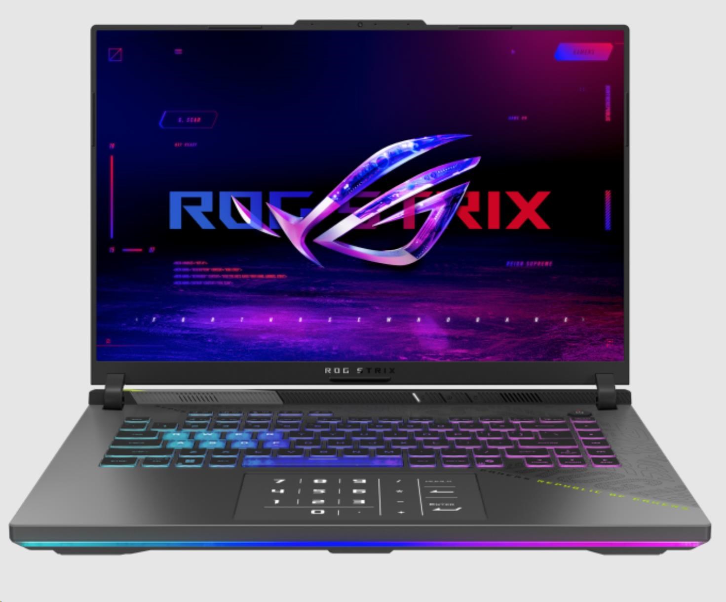 ASUS NTB ROG Strix G16 (G614FM-NEBULA008W), R9 9955HX, 16 2560x1600, 32GB, 1TB SSD, Radeon+RTX 5060, W11H, Eclipse Gray