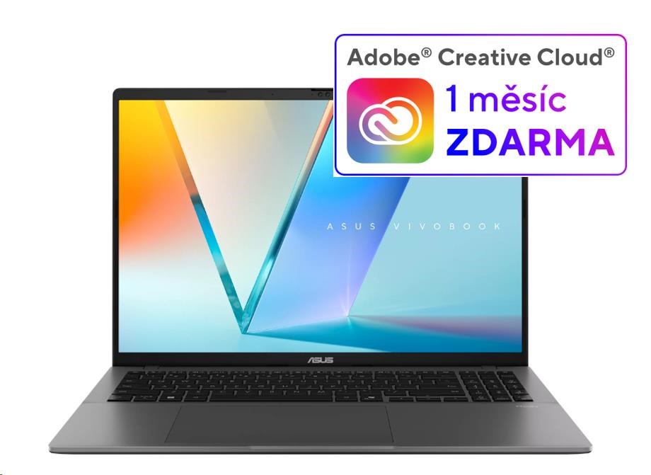 ASUS NTB Vivobook S16 (S3607AA-OLED066W), Ultra 5 325, 16 1920 x 1200, 32GB, 1TB SSD, Intel Arc, W11 Home, Gray