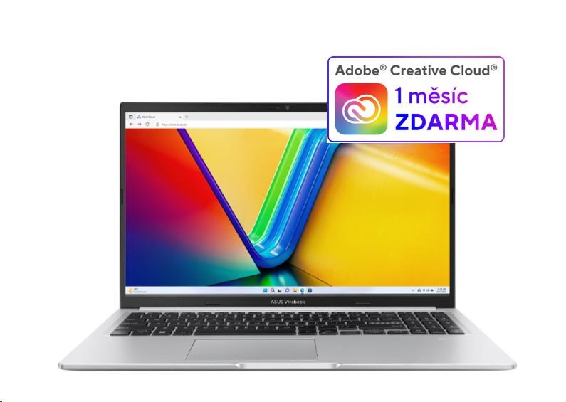 ASUS NTB Vivobook 15 (M1502NAQ-BQ112Z), Ryzen 5 150, 15.6 1920 x 1080, 8GB, 512GB SSD, Radeon, No OS, Silver, bez adapt