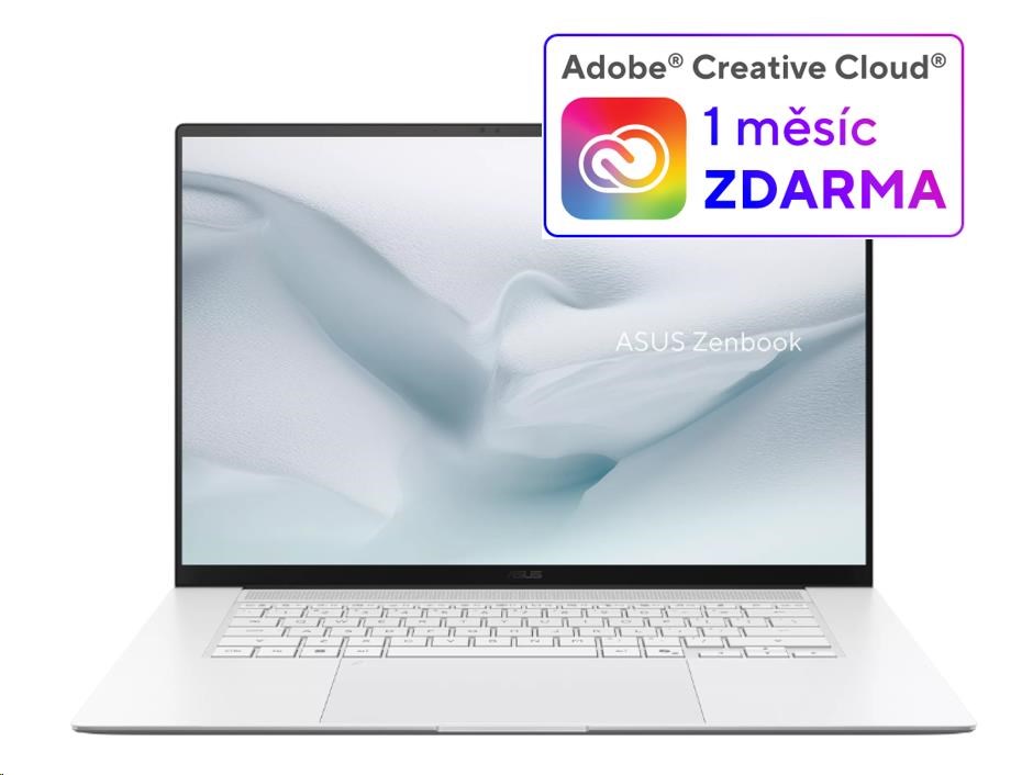 ASUS NTB Zenbook S 16 (UM5606GA-OLED176X), Ryzen™ AI 9 465, 16 2880 x 1800, 32GB, 2TB SSD, Radeon 880M, W11 Home, White
