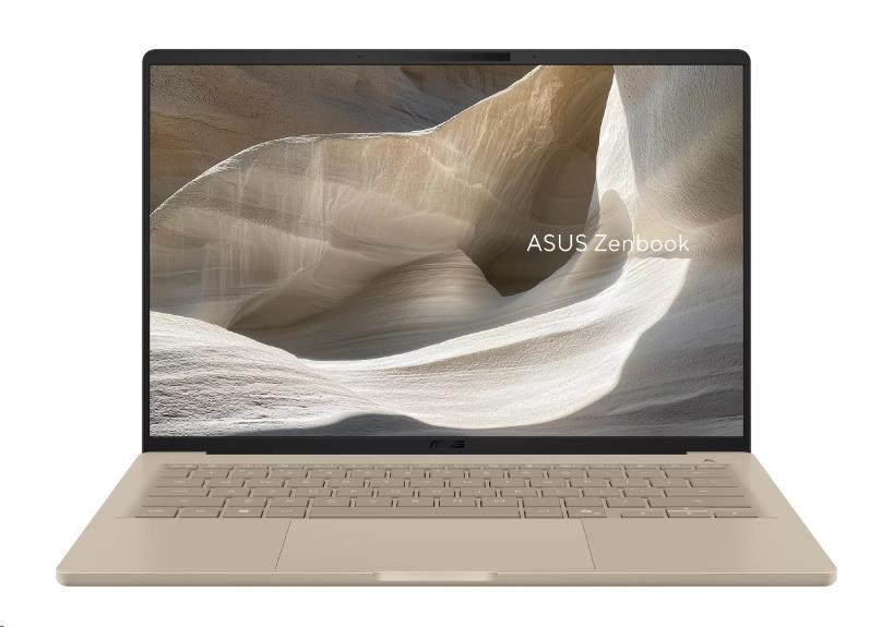ASUS NTB Zenbook 14 (UX3407NA-OLED198X), Snap X2E88100, 14 1920 x 1200, 32GB, 1TB SSD, Adreno, W11 Pro, Beige