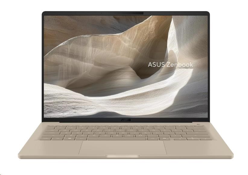 ASUS NTB Zenbook 14 (UX3407NA-OLED218W), Snap X2 X2E88100, 14 1920 x 1200, 16GB, 512GB SSD, Adreno, W11 Home, Beige