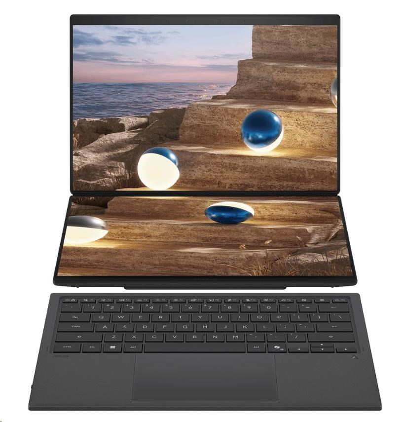 ASUS NTB Zenbook Duo (UX8407AA-OLED152W) Core Ultra 9 386H, 14 2880 x 1800, 32GB, 1TB SSD, Intel, W11 Home, Gray
