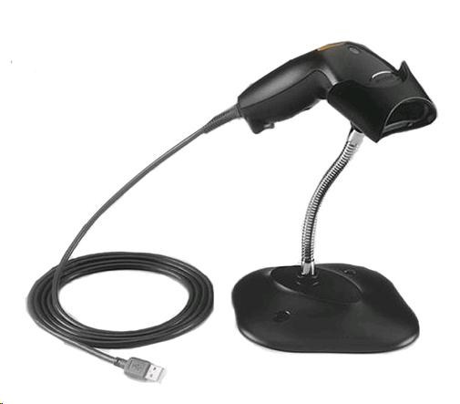 Zebra/Motorola LS1203 – 1D laserová čtečka čárových kódů, USB-HID kit, černá