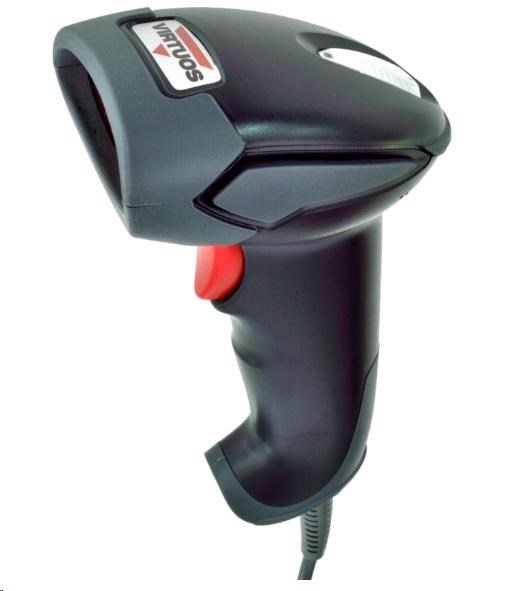 Virtuos HT-900A – 1D laserová čtečka čárových kódů, USB, černá