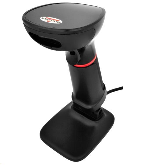 Virtuos CCD 2D čtečka HT-855A, RS-232, stojánek, černá