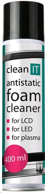 CLEAN IT Antistatická čistící pěna na obrazovky 400ml