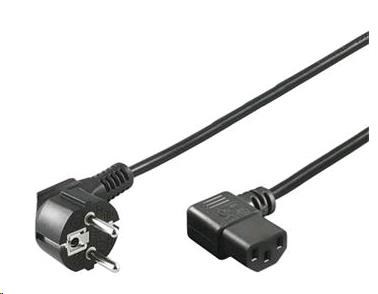 PREMIUMCORD Kabel napájecí 230V 2m úhlový 90st