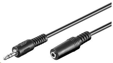 PREMIUMCORD Kabel audio 3,5mm Jack - Jack prodlužovací 5m (M/F, stereo)