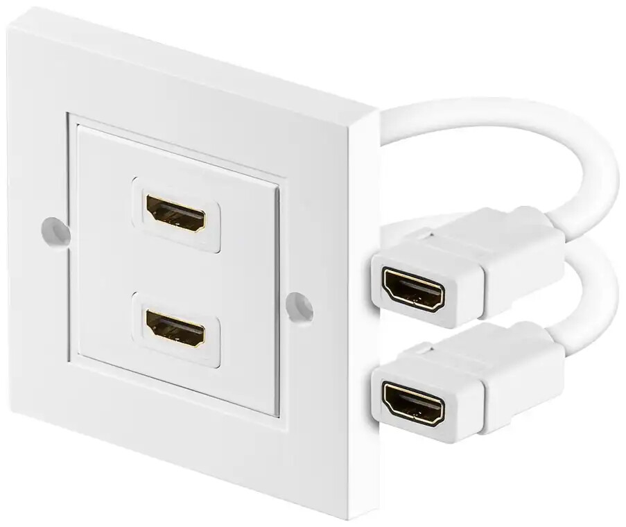 PREMIUMCORD Zásuvka HDMI zásuvka v panelu 2x HDMI A - HDMI A Female/Female