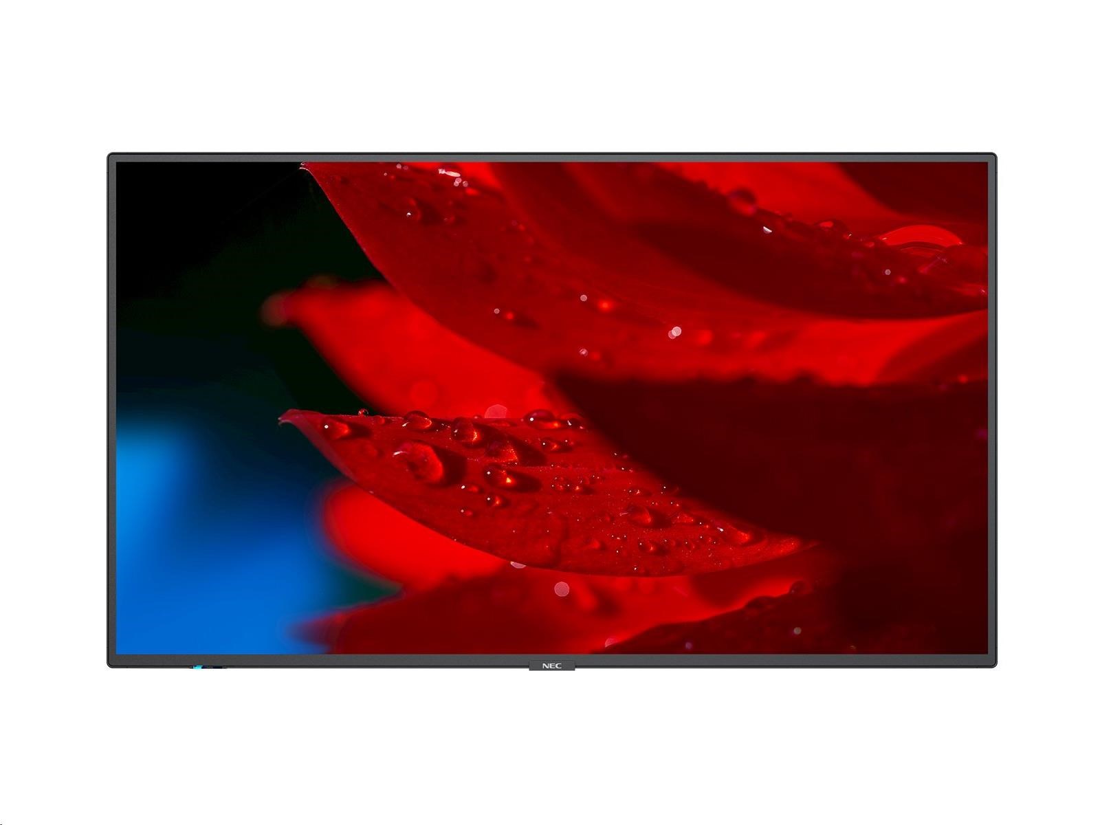 SHARP/NEC MultiSync® P495,Profesionální public displej, 24/7, 2840x2160, 16:9, DP, USB, HDMI, LAN