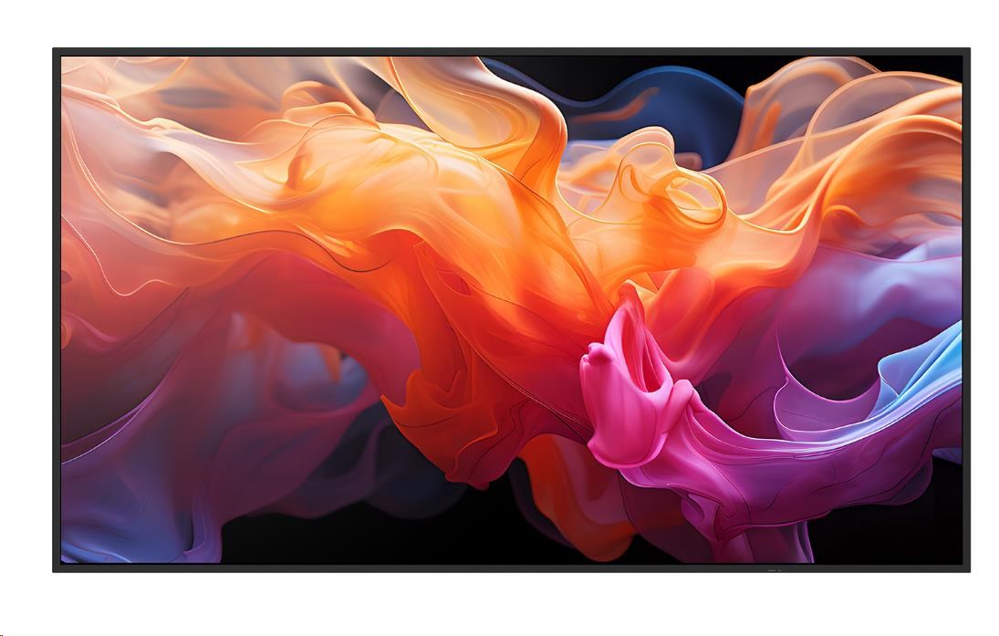 Sharp 86" MultiSync® E869, LED, 3840x2160, 350nit, 4000:1, 8ms, 16/7, VGA, HDMI, LAN, RS232, USB-C