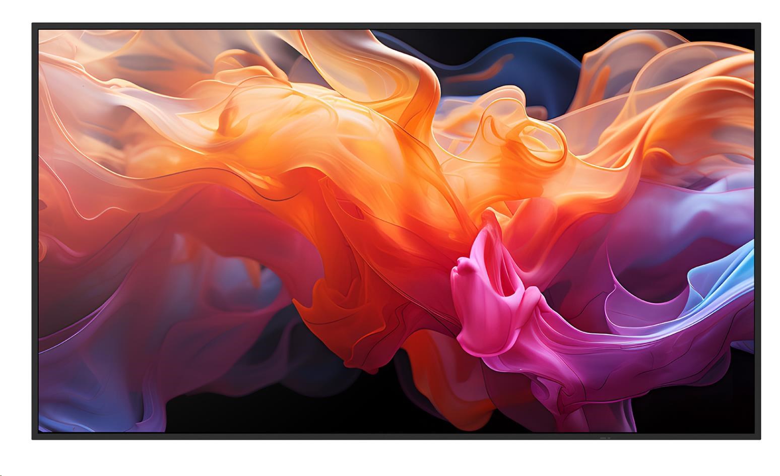 SHARP LFD 65" MultiSync E659, IPS, 3840x2160, 350nit, 1200:1, 8ms, 16/7, VGA, HDMI, LAN, RS232, USB-C, Mediaplayer