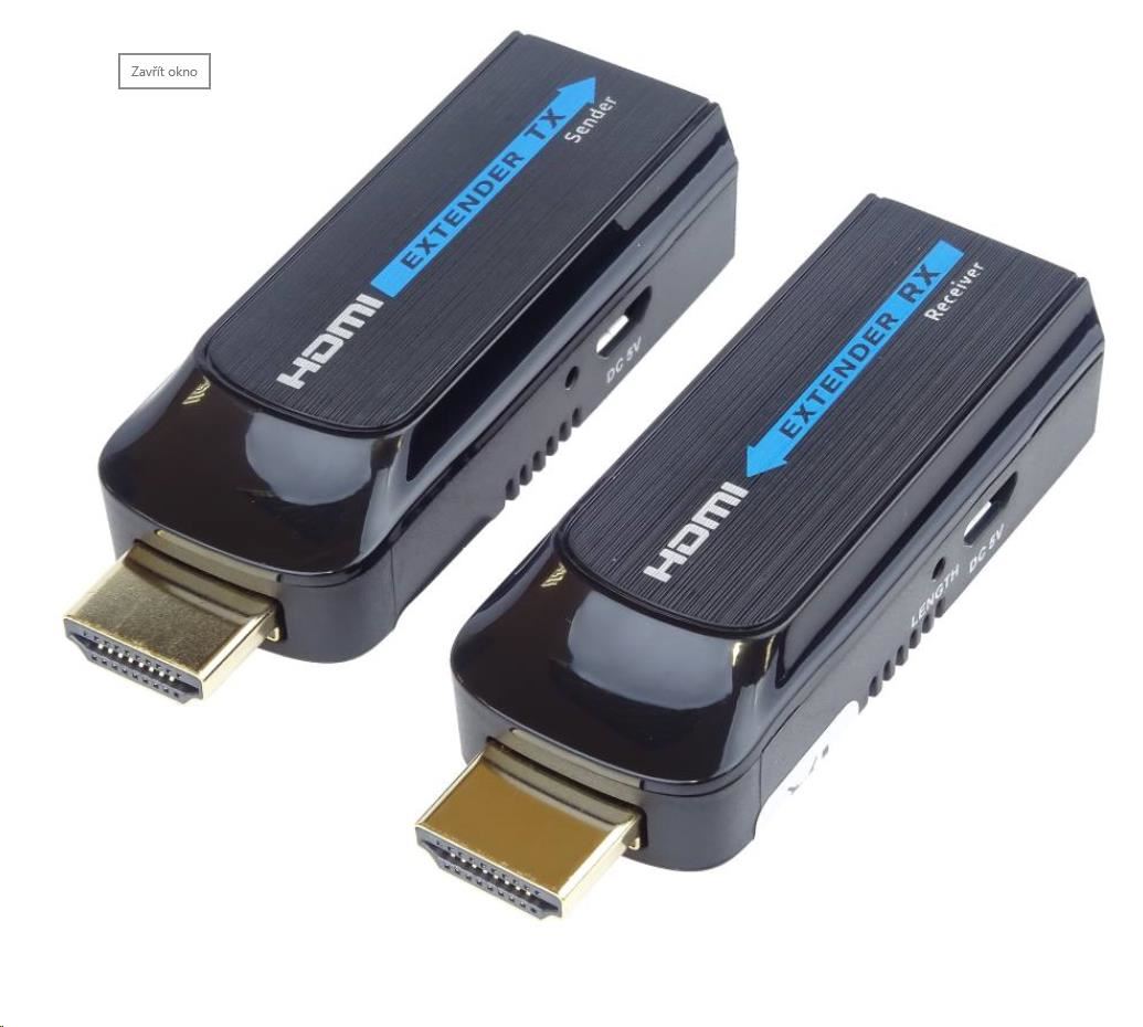 PREMIUMCORD HDMI extender na 50m přes jeden kabel Cat6