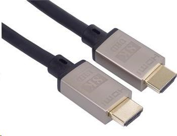 PREMIUMCORD Kabel HDMI 2.1 High Speed + Ethernet kabel 8K@60Hz, 4K@120Hz, pozlacené konektory, 0.5m