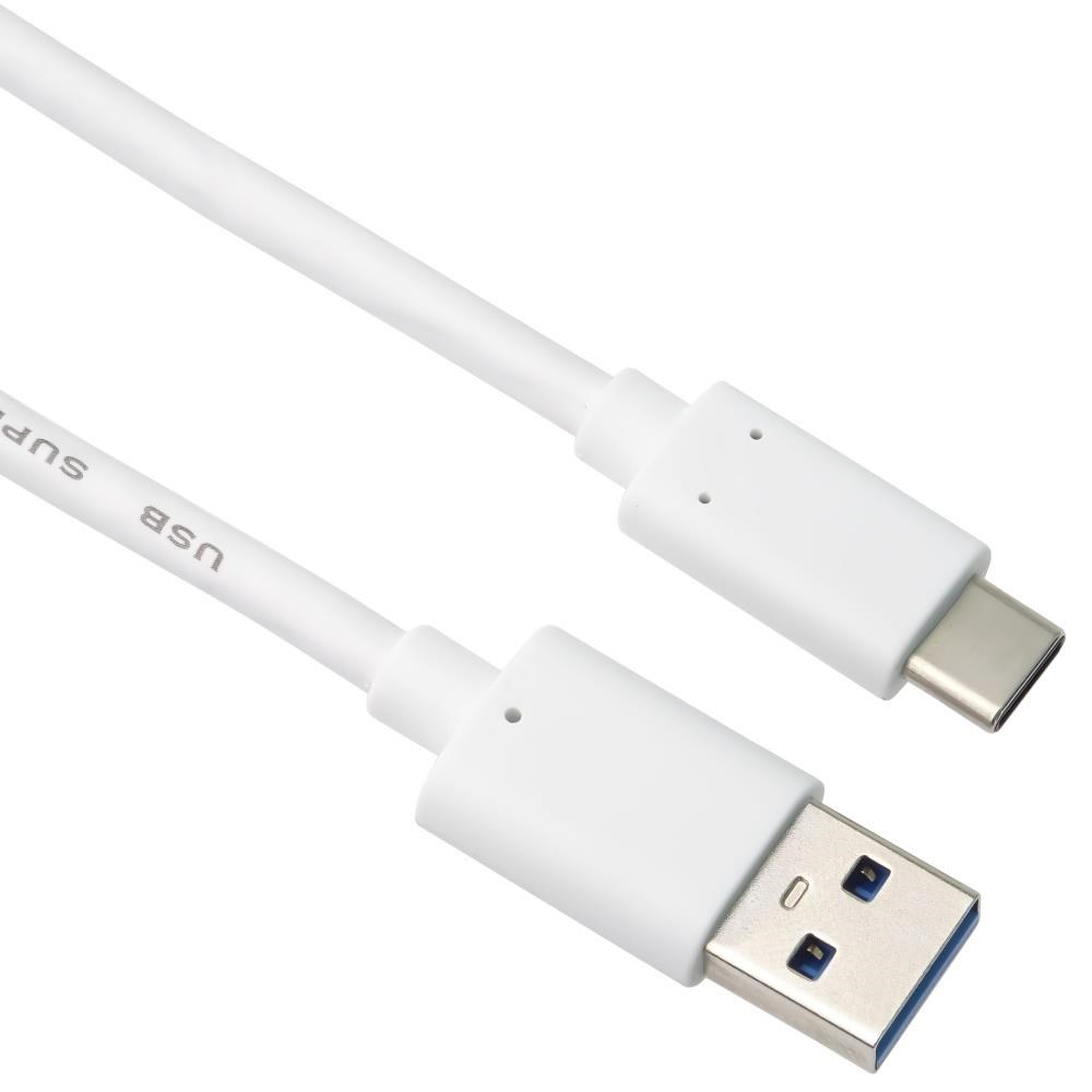 PremiumCord kabel USB-C - USB 3.0 A (USB 3.2 generation 2, 3A, 10Gbit/s) 1m, bílá