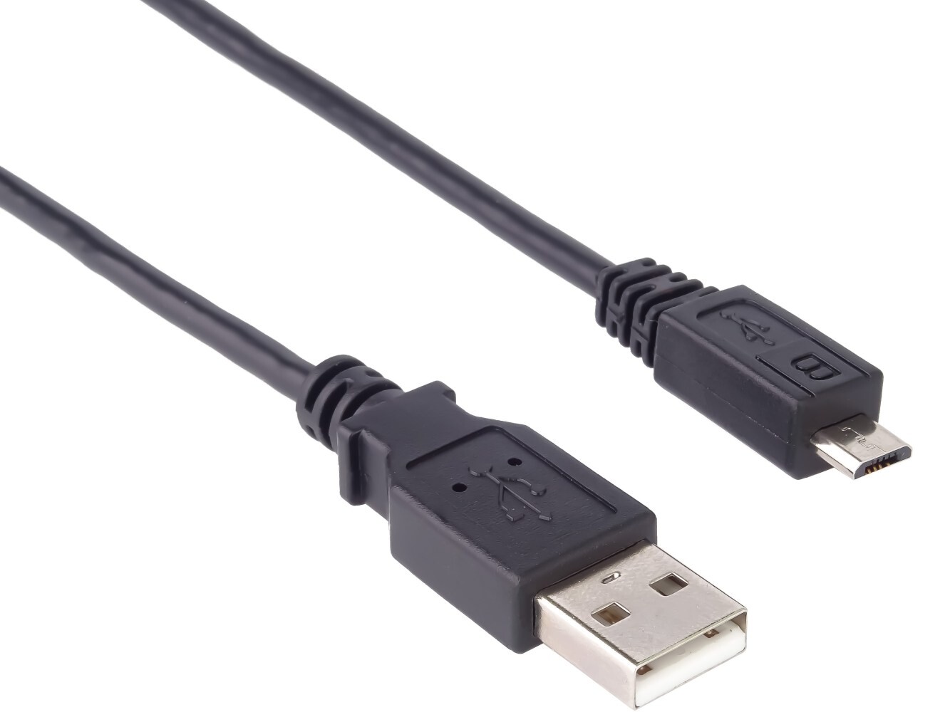 PREMIUMCORD Kabel USB 2.0 A-Micro B propojovací 0,2m (černý)
