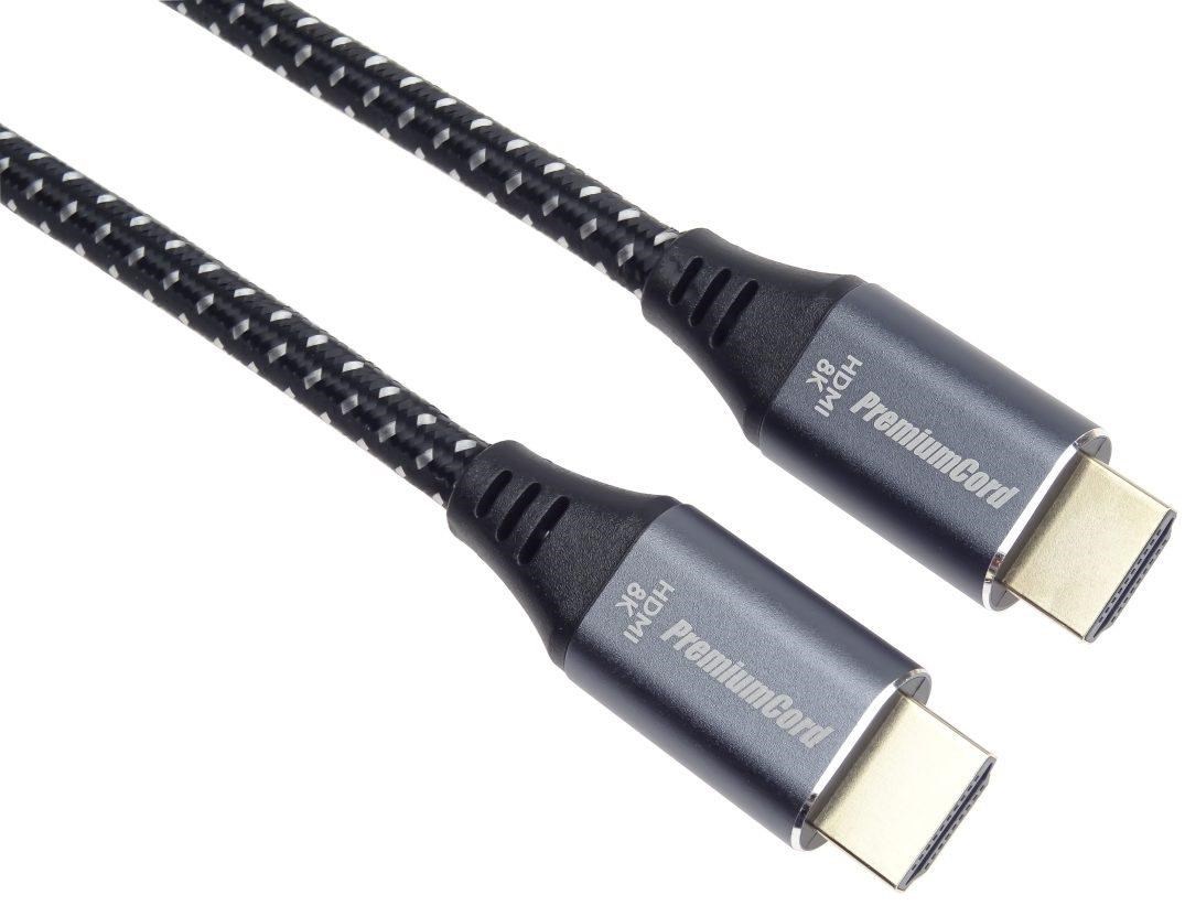 PremiumCord HDMI 2.1 kabel 2 m – 8K 60 Hz, zlacené konektory