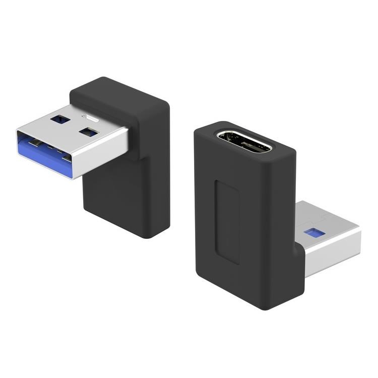 PremiumCord USB-C Female na USB 3.0 Male 90° adaptér