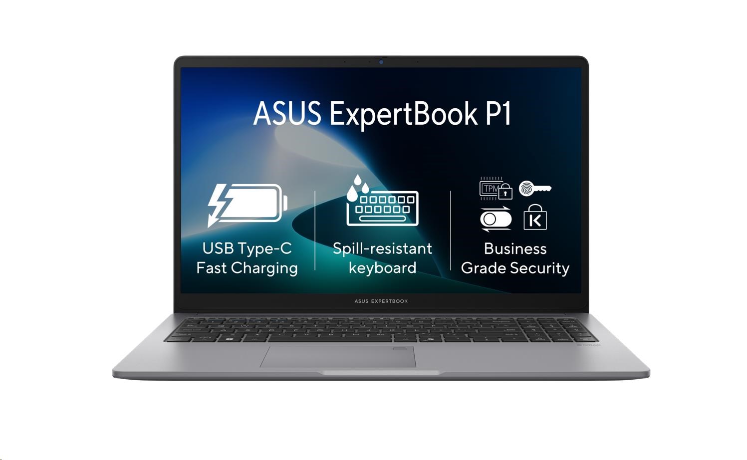 ASUS NTB ExpertBook P1 (P1503CVA-S7C516512), Core 5 210H, 15.6 1920 x 1080, 16GB, 512GB SSD, Intel, No OS, Gray