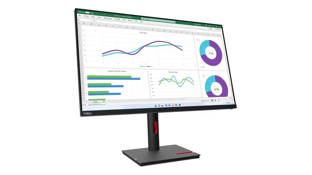 LENOVO LCD T32h-30 - 31,5palcový',IPS,matný,16:9,2560x1440,178/178,4ms,350cd/m2,1000:1,USB-C,HDMI,DP,USB Hub,RJ-45,VESA,Pivot