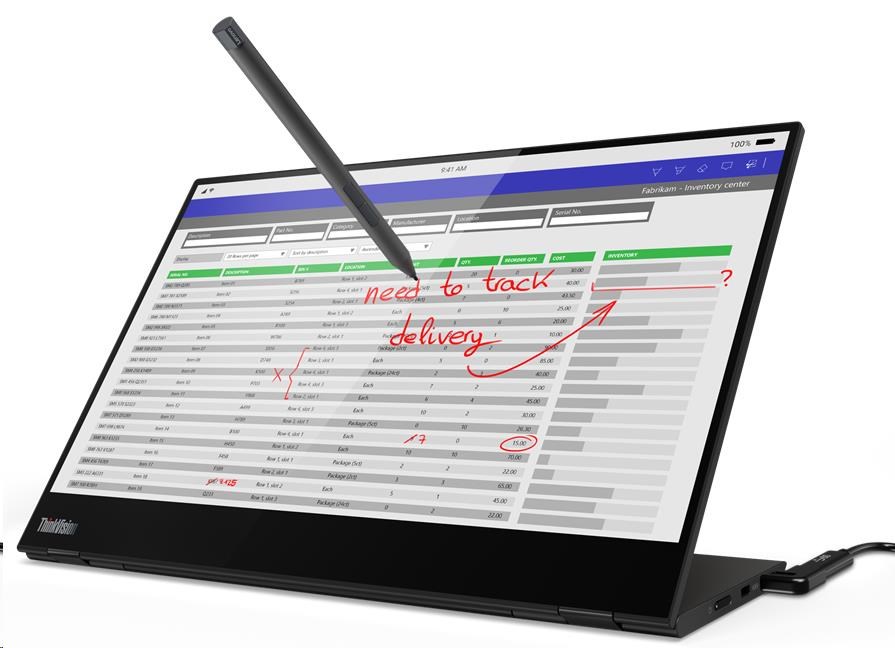 LENOVO LCD M14t G2- 14palcový,dotykový,IPS,matný,16:10,2240x1400,178/178,300cd/m2,1500:1,USB-C