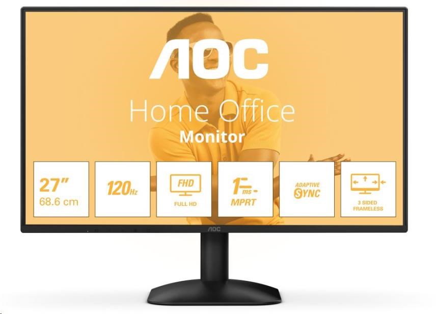AOC MT 27palcový 27B31H - 1920x1080,IPS,120Hz,D-Sub,1xHDMI