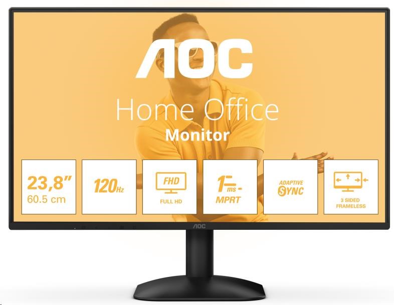 AOC MT 23,8palcový 24B31H - 1920x1080,IPS,120Hz,D-Sub,1xHDMI