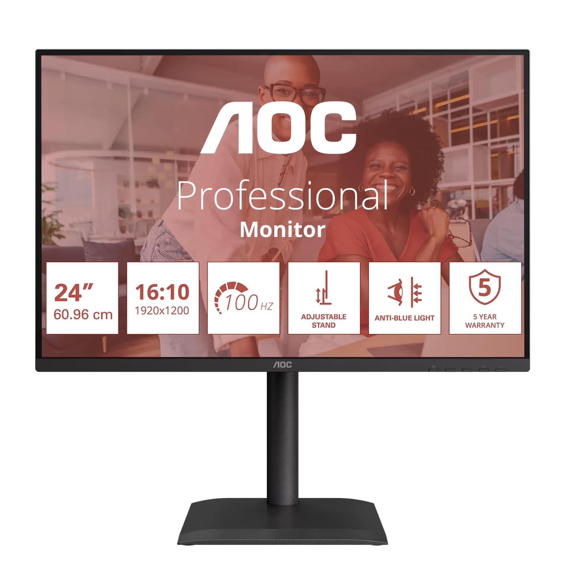 AOC MT IPS LCD WLED 24palcový X24E4U - IPS panel, 1920x1200, 100Hz, HDMI, DP, USB-C