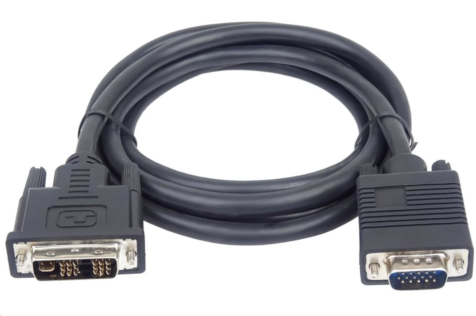 PremiumCord DVI-VGA kabel 3m