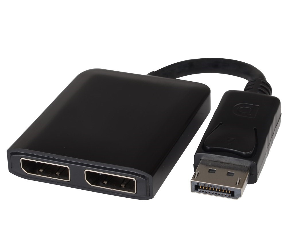 PREMIUMCORD Adaptér DisplayPort - 2x DisplayPort, rozšíření + zrcadlení obrazu, 4K*2K@30Hz
