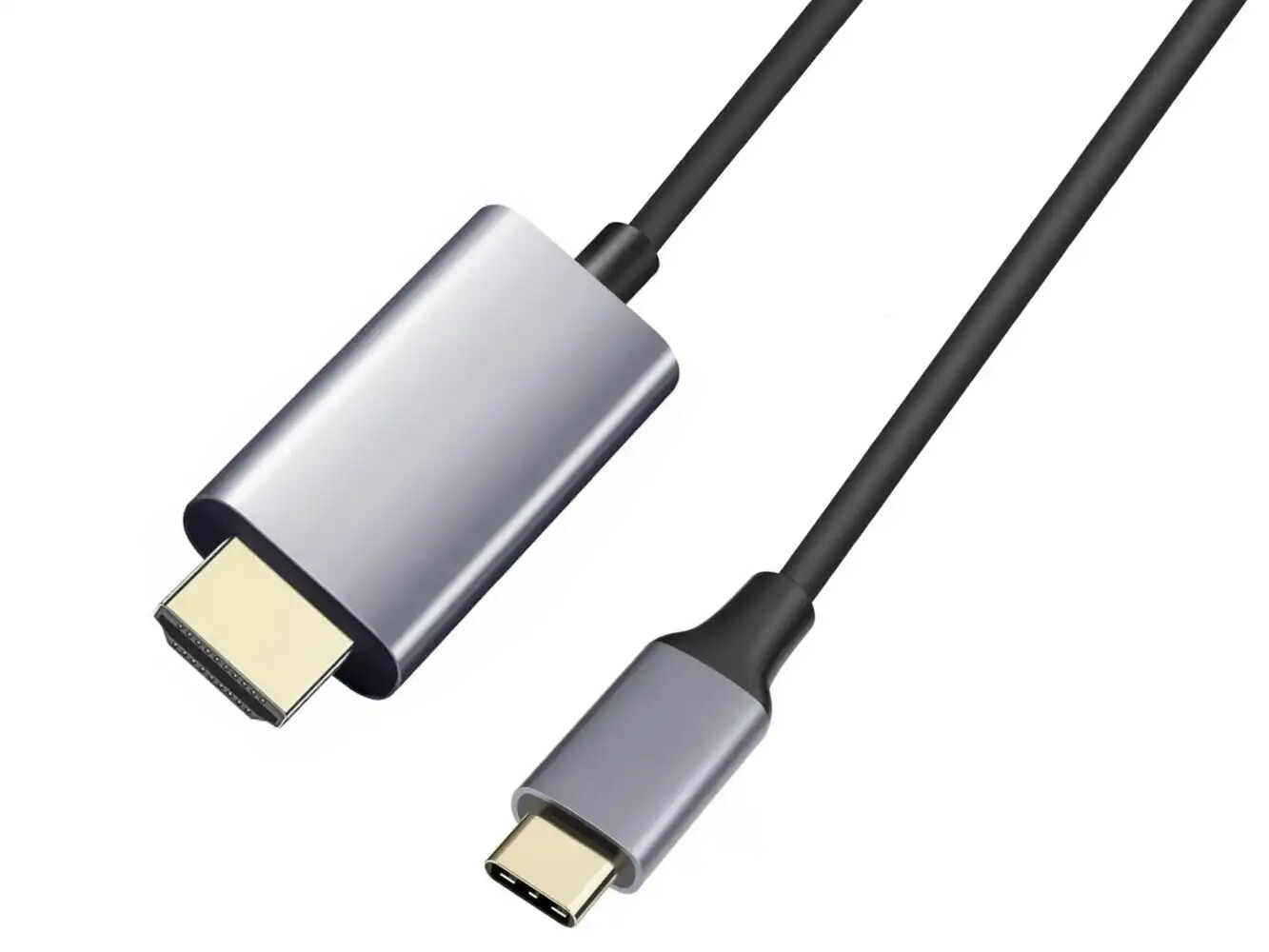 PREMIUMCORD Kabel USB3.1 typ-C na HDMI, 1,8m rozlišení obrazu 4K*2K@60Hz Aluminium