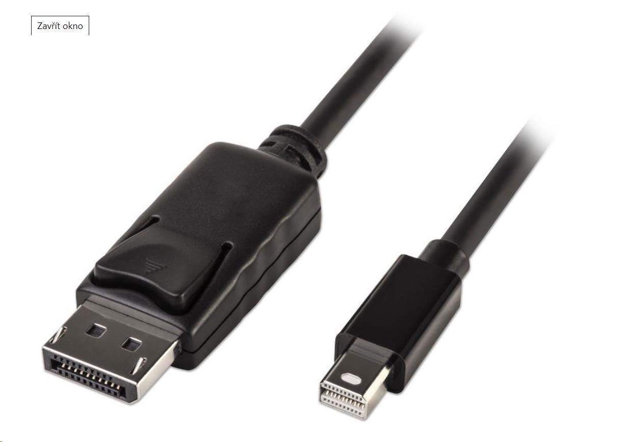 PREMIUMCORD Mini DisplayPort - DisplayPort V1.2 přípojný kabel M/M 3m