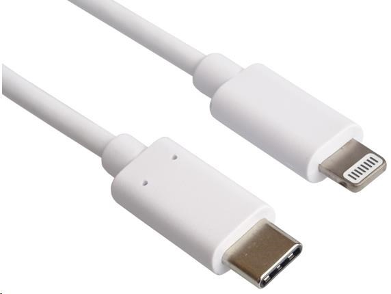 PREMIUMCORD Apple Lightning - USB-C USB nabíjecí a datový kabel MFi pro Apple iPhone/iPad, 0,5m