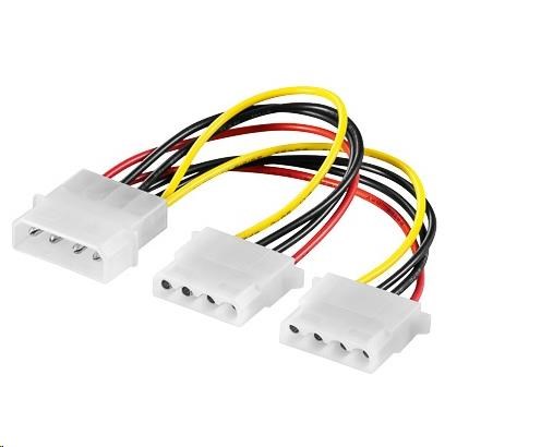 PREMIUMCORD Kabel napájecí HDD 5,25-2x5,25 (molex)