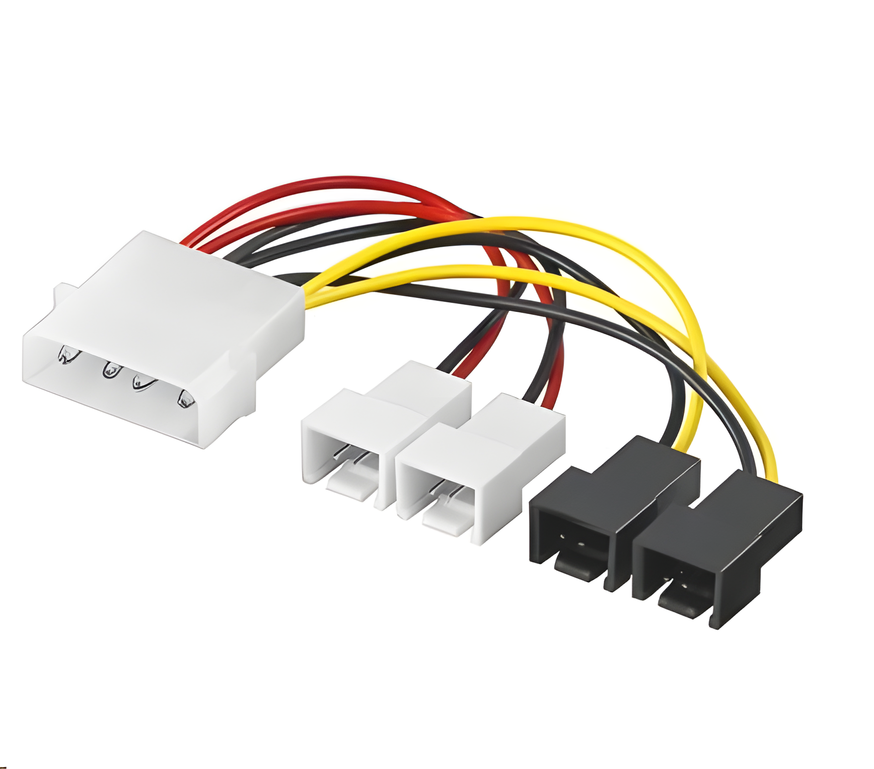 PREMIUMCORD Kabel napájecí FAN 5,25-2x 12V, 2x 5V TX 3pin