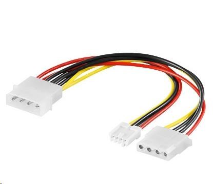 PREMIUMCORD Kabel napájecí HDD 5,25-5,25+3,5