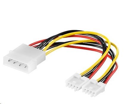 PREMIUMCORD Kabel napájecí HDD, FDD 5,25-2x3,5